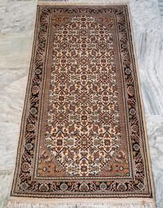Oriental Agra Hand-Knotted Wool Small Hallway Indian Runner Rug