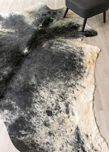 Salt Pepper Black & White Cowhide Rug (Size: 260 X 220 CM) CHR1830