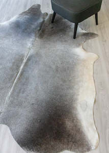 Grey Cowhide Rugs: Grey Cowhide Rug (Size: 240 X 190 CM) CHR1882