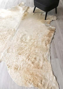 Champagne Cowhide Rug (Size: 250 X 200 CM) CHR1840