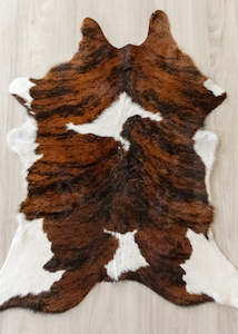 Calf Skin Rugs: Calfskin - Brindle (Size: 105 X 80 CM)