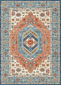Red Rugs: Multi-Colour Vintage Area Rug
