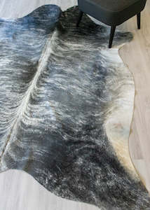 (Rare) Grey Brindle Cowhide Rug (Size: 230 X 200 CM) CHR1888