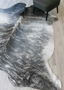 (Rare) Grey Brindle Cowhide Rug (Size: 240 X 220 CM) CHR1875