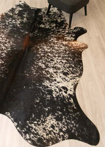 Salt Pepper Tri-Color Cowhide Rug (Size: 250 X 200 CM) CHR2239