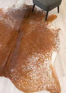 Salt Pepper Cowhides: Salt Pepper Brown & White Cowhide Rug (Size: 260 X 200 CM) CHR2139