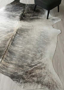 Cowhide Rugs Nz: (Rare) Grey Brindle Cowhide Rug (Size: 260 X 210 CM) CHR2549