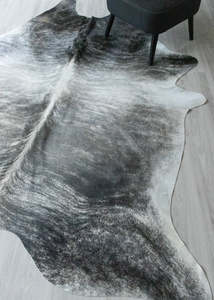 (Rare) Grey Brindle Cowhide Rug (Size: 260 X 220 CM) CHR2546