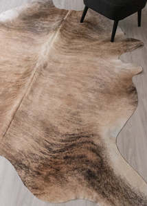 Cowhide Rugs Nz: Light Brindle Cowhide Rug (Size: 270 X 230 CM) CHR2541