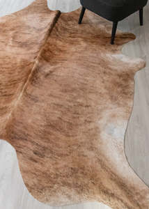 Cowhide Rugs Nz: Light Brindle Cowhide Rug (Size: 260 X 230 CM) CHR2539