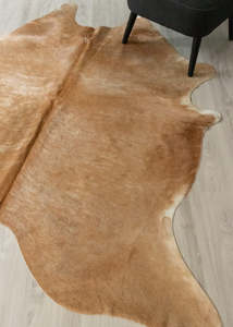 Cowhide Rugs Nz: (Rare) Palomino Cowhide Rug (Size: 220 X 200 CM) CHR2525