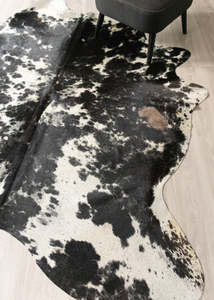 Salt Pepper Cowhides: Salt Pepper Black & White Cowhide Rug (Size: 240 X 200 CM) CHR2431