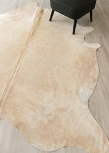 Champagne Cowhides: (Rare) Champagne Cowhide Rug (Size: 250 X 220 CM) CHR2370
