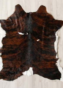 Calf Skin Rugs: Calfskin - Brindle (Size: 100 X 90 CM) CS640