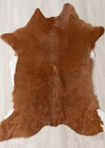 Calfskin - Brown/White (Size: 110 X 90 CM) CS637