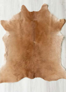 Calf Skin Rugs: Calfskin - Brown (Size: 90 X 85 CM) CS623