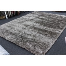 Clearance super soft extra thick kyra shaggy rug brown &amp. White 300x400cm
