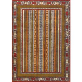 Antique Beni Ourain Brown Moroccan Hand-Knotted Wool Rug - 9'4 x 12'7