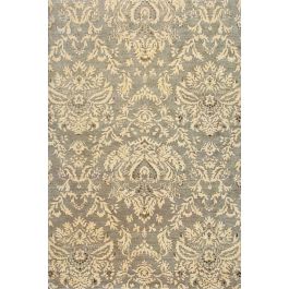 Ornate Whisper Hand-Knotted Wool & Silk Rug – Taupe and Ivory – Transiti&hellip;
