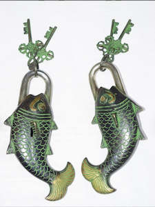 BRASS FISH PADLOCK