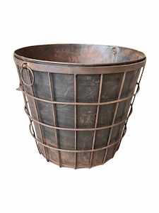 Vintage Objects: VINTAGE INDIAN LOG BOX / PLANTER