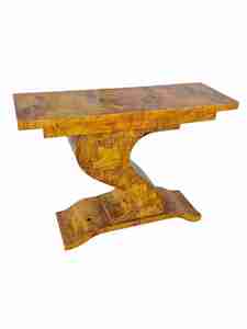 Art Deco: Burr Walnut Art deco console