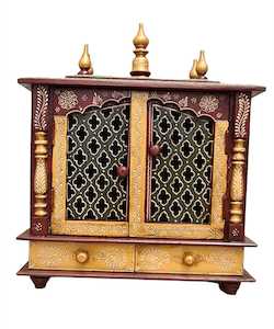 Indian Furniture: HAND PAINTED MANDIR