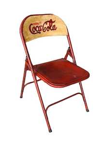 Industrial Furniture: Coca cola Folding Chair