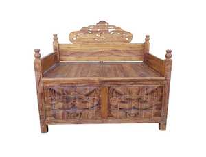 Large Maori Storage Bench
