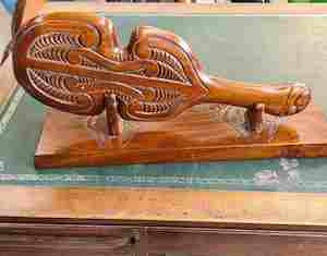 Maori New Zealand: Tane Wood Carved Maori Patu