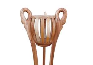 French Furniture: Jules MAHOGANY SWAN PLANT STAND