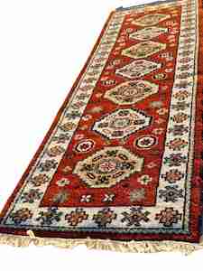 Hand Knotted Wool Hall Runner No 50