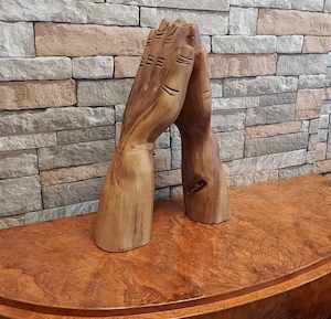 Wooden Statues Carvings: The Hands sculpture
