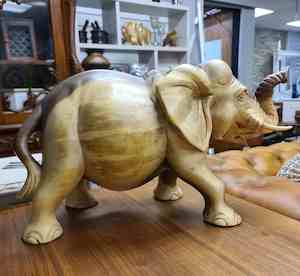 Large Wooden Elephant