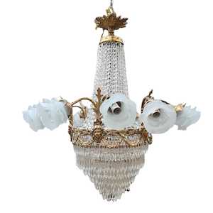 Chandeliers: LARGE ITALIAN CHANDELIER