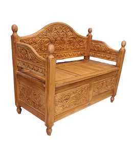 Bench Seats: CARVED HALL SEAT