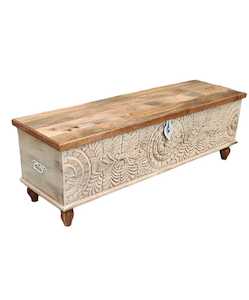 INDORE CARVED INDIAN TRUNK