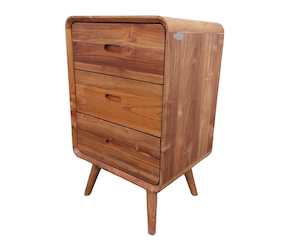Bedsides: NORA 3 DRAWER NIGHTSTAND