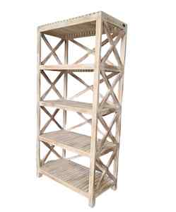 Bookcase: JOHANSEN SOLID WOOD BOOKSHELF