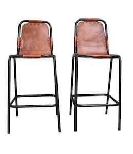 Bar Stools: Les Arc Leather Barstool