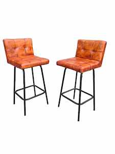 Bar Stools: OREGON LEATHER BARSTOOL