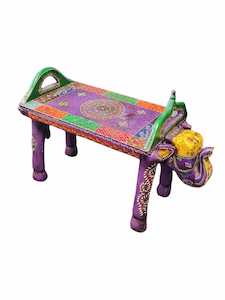 Hand Painted Indian Elephant Stand