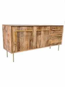 Sideboards: Borgson Solid Wood Sideboard