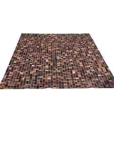 Country Chesterfield: Selena Goat skin Patchwork Rug