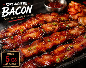 Dry Bacon Cure: Korean BBQ Bacon Dry Cure - 550g (Makes 5kgs of Bacon)