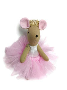 Tiny Mice Bunnies: Tiny Ballerina Mouse - choose colour