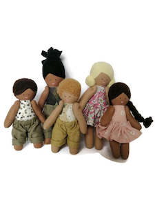 Tiny Custom Dollhouse Family