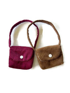 Animal Softies: Meadow Folk Outfit - Corduroy messenger bag (choose colour)