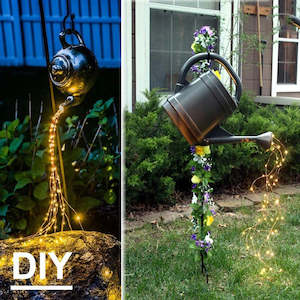 Solar Garden Light LED Fairy Gypsophila Tree Waterfall Icicle LED String Holiday&hellip;