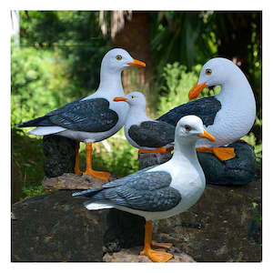 Outdoor Resin Seagull Birds Crafts Mediterranean style Ornaments Garden Simulati&hellip;